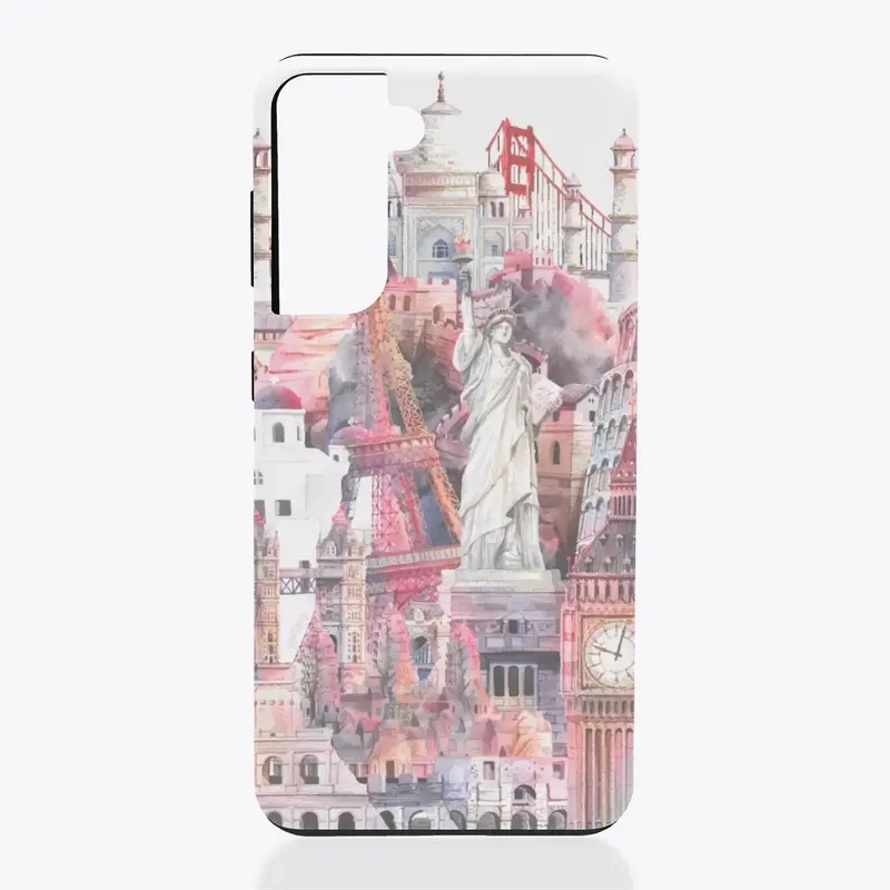 Travel the world phone case