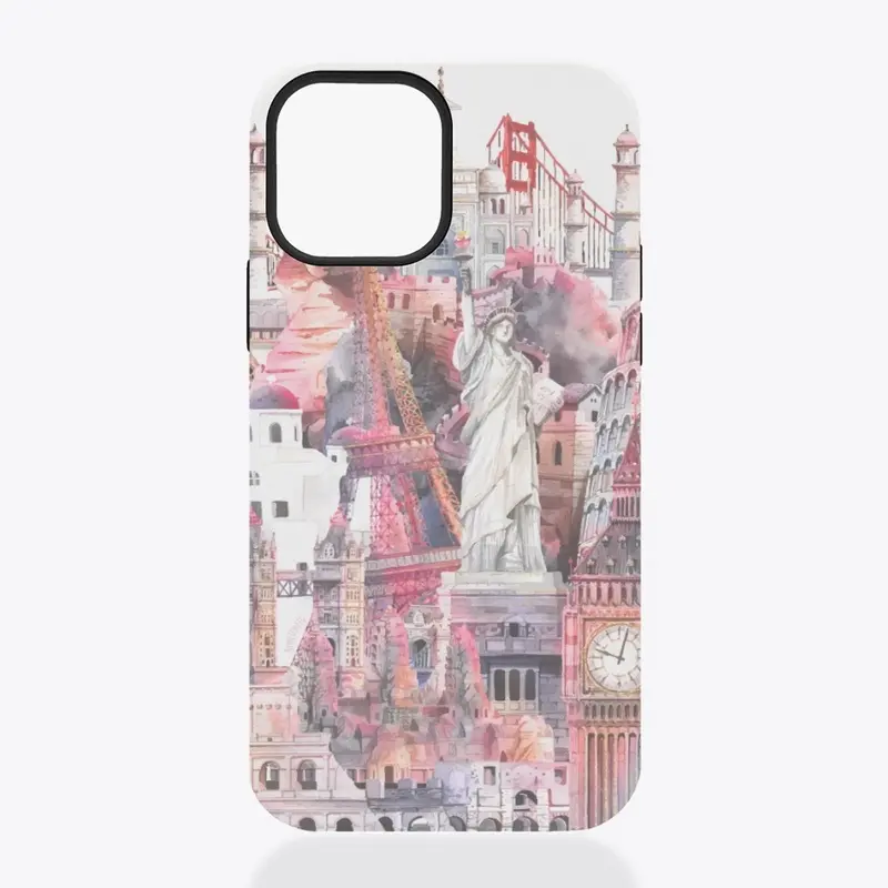 Travel the world phone case