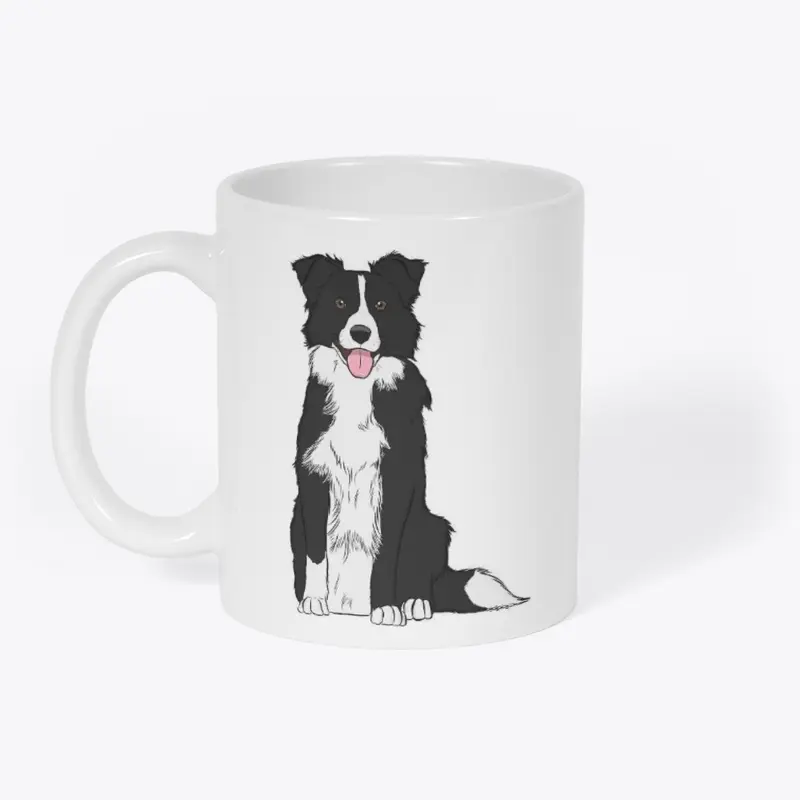 Sitting Border Collie Apparel